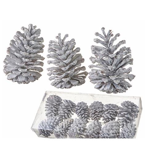 Glittered Pinecones, Large