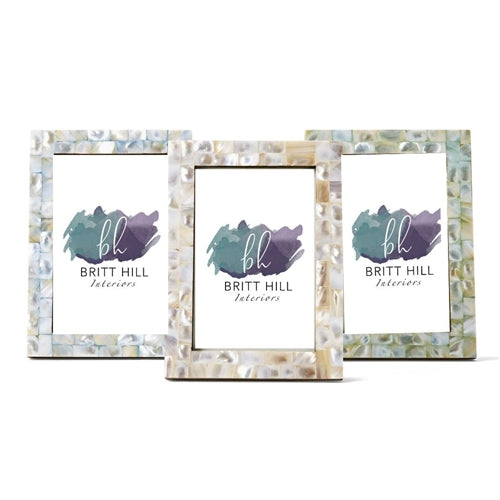 Mother of Pearl Photo Frame, 3 Color Options