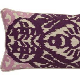 Embroidered Ikat Pillow