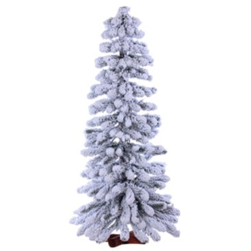 Flocked Winter Alpine Tree - 4'H