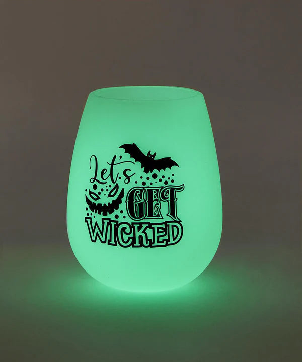 Glow in the Dark Silicone Wine Glass, 2 Style Options