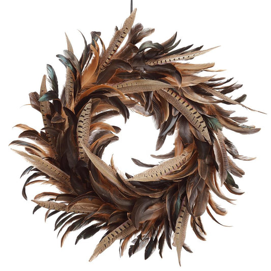 Pheasant Feather Wreath